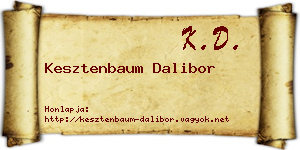 Kesztenbaum Dalibor névjegykártya